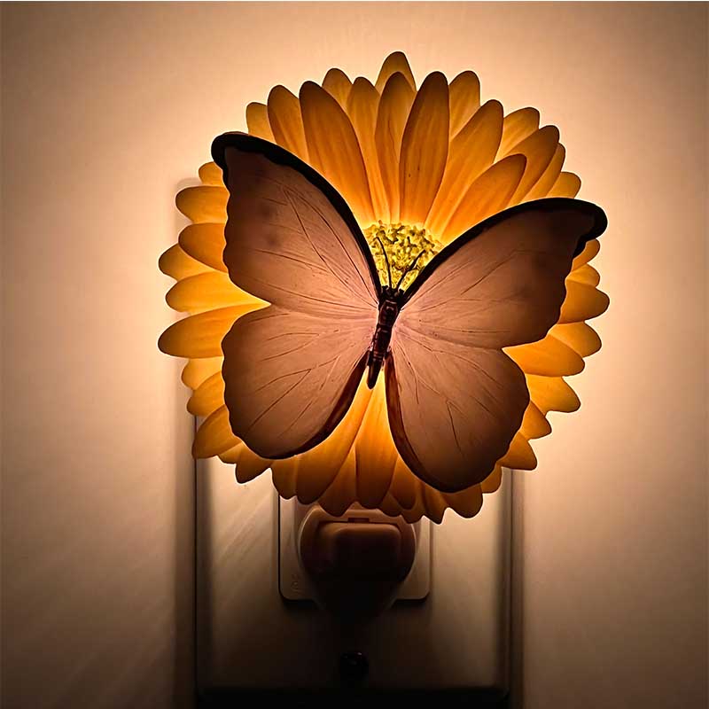 Butterfly Night Light Wall Plug Night Light