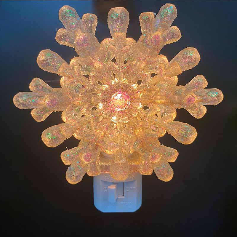 snowflake plug in night light